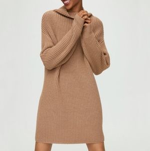 Aritzia Wilfred Montpellier Sweater Dress - Blue/grey